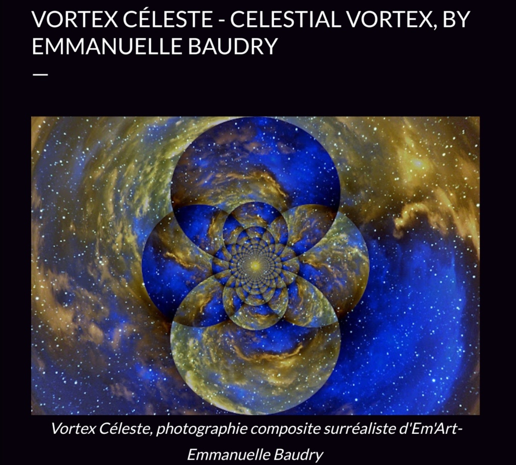 Vortex Céleste, photographie composite d’Emmanuelle Baudry