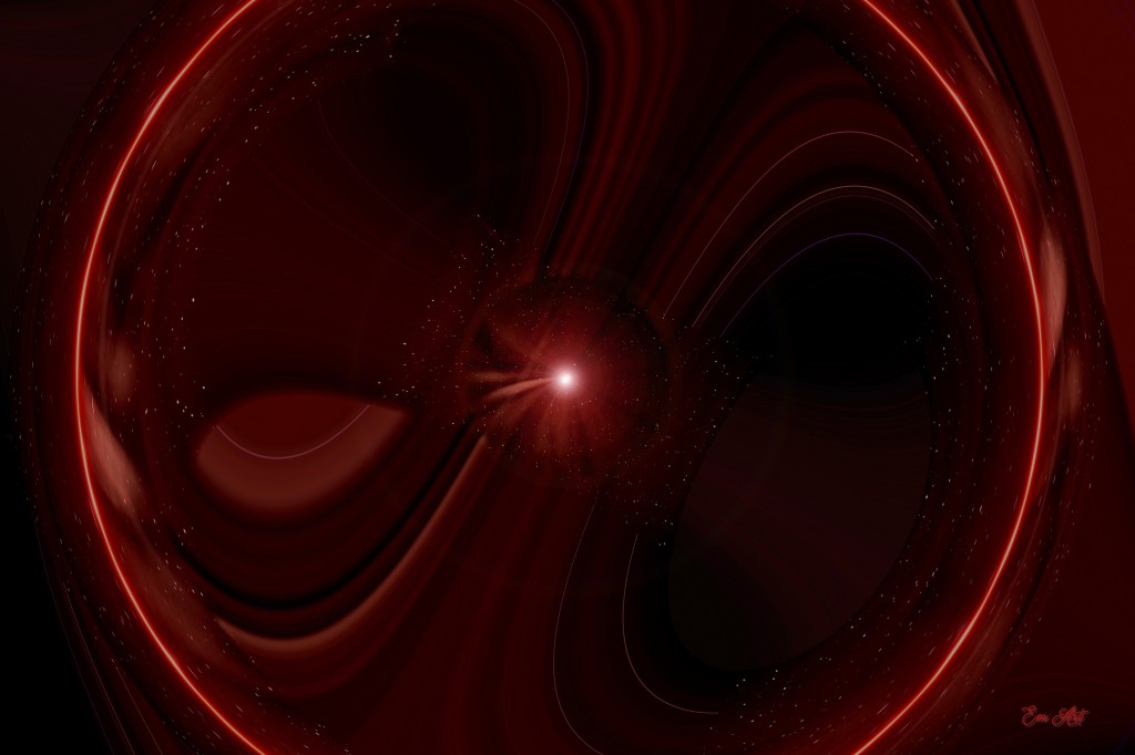 Interstellar II, le feu intersidéral – photographie surréaliste cosmique d’Emmanuelle Baudry